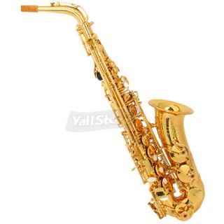 Brand New Alto EB Saxophone Sax Gold Hand Engraved Bell Decoration