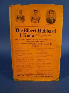 The Elbert Hubbard I Knew Mary Hubbard Heath 1st 1929