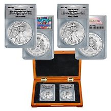 2011 and 2012 ms70 s mint silver eagle dollar coins price $ 269 95