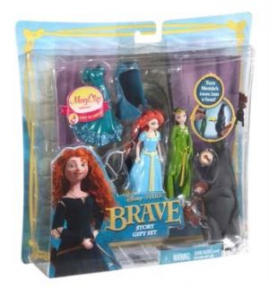 Merida Queen Elinor Bear Magiclip Playset Disney Pixar Brave Mattel