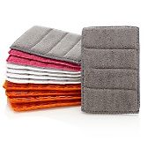 Microfiber Dual Sided Cleaning Pads Assortment 12 pack at