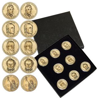 Coin Collector 2009 Complete 8 piece Satin Finish Presidential Dollar