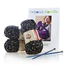 Deborah Norville Deborah Norville Everyday Beret and Mittens Knitting