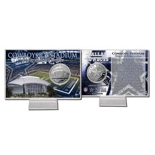  Fan Dallas 2012 NFL Silver Plated Coin Card Cowboys Stadium