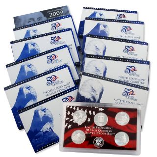 1999 2009 US Coin Proof Sets   S Mint, 2008 Silver Proof Set