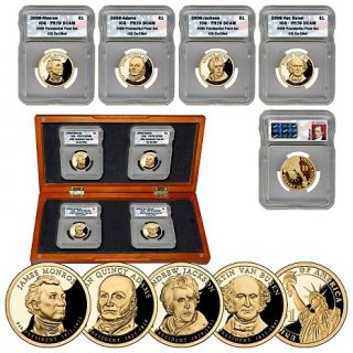 2008 PR70 ICG DCAM Set of 4 Presidential Dollar Coins