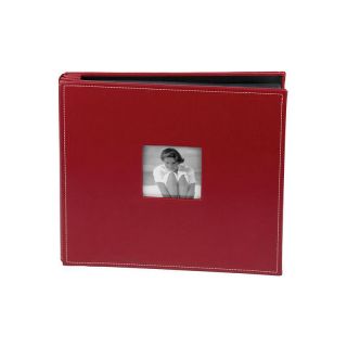 Scrapbooking Postbound Leather Cover Album 12X12   Red Apple