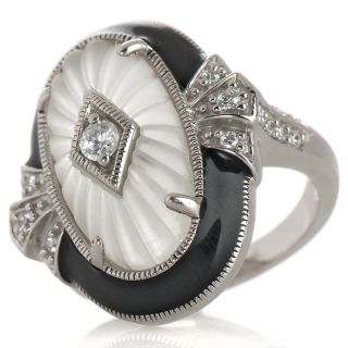 Absolute Xavier Absolute™ and Vintage Crystal Sterling Silver Black