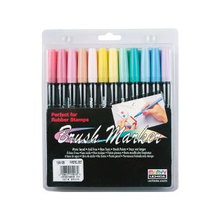  Pens & Markers & Chalks Uchida Brush Art Marker Set   12/Pastel