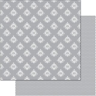  Wedding Double Sided Shimmer Cardstock 12 x 12   Pattern Grid/Silver