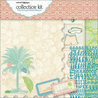Websters Pages Palm Beach Scrapbook Paper   12 x 12in