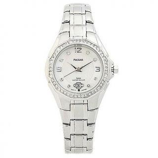 pulsar womens crystal collection 7 14 bracelet watch d
