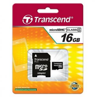 16GB microSDHC Class 4 Memory Card with microSD Adapter at