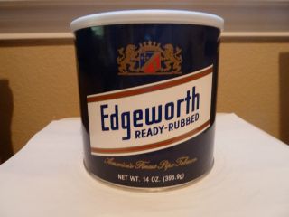 Edgeworth Ready Rubbed Collectible Pipe Tobacco Tin SEALED 14 oz 2008