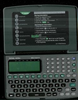 Royal RG135NX 64KB Organizer Electronic Handheld Game Planner Schedule