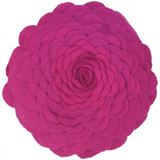 111 6132 rizzy home 14 round petal pillow magenta rating 4 $ 39 95 or