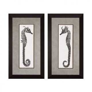  Yip Home Set of 2 Framed Prints   Seahorse I/II 15 X 27