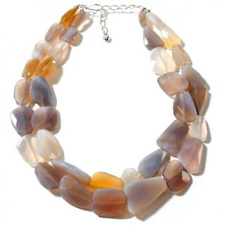  Finds by Jay King Jay King Puzzle Agate Double Row 17 1/2 Necklace
