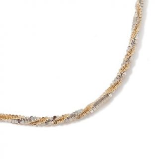 Technibond® 2 Tone Twisted Glitter Chain 16 Necklace