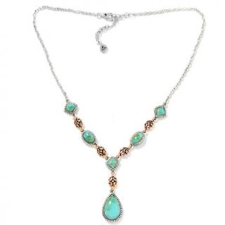  Barse Studio Barse Sterling Silver and Copper Turquoise 16 Y Necklace