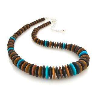  by Jay King Jay King Jarosite and Gemstone Rondelle 18 1/4 Necklace