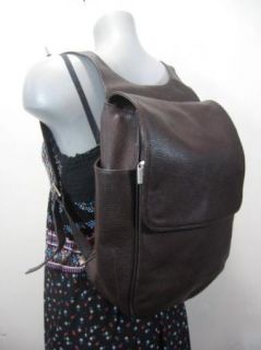 Vintage Ellington Brown Leather Backpack Sling Bag Tote