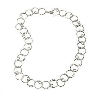  Sterling Silver Fancy Rolo Link 23 3/4 Necklace