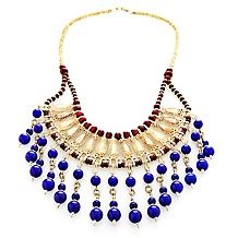  99 95 bajalia dalaram lapis bead 22 layering necklace $ 169 95