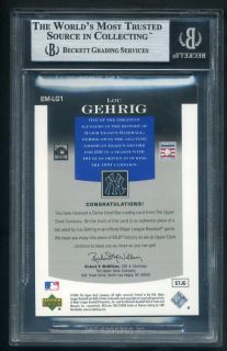 2006 Upper Deck Epic Materials Lou Gehrig Game Used Bat Relic 03 10
