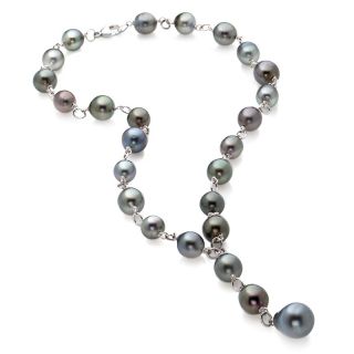  by Turia Designs by Turia 8 14mm Tahitian Pearl 19 Y Drop Necklace