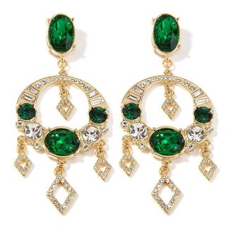  color and clear stone goldtone chandelier earrings rating 3 $ 19 95 s