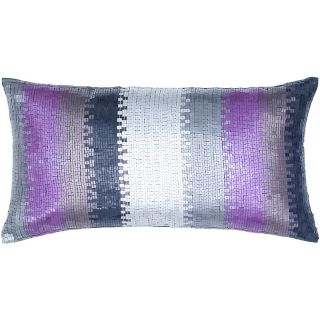  Home Home Décor Throw Pillows 11 x 21 Sequin Pillow   Black/Purple