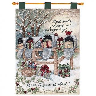  Decorations Holiday Accents Home at Last Tapestry with Rod   36 x 26