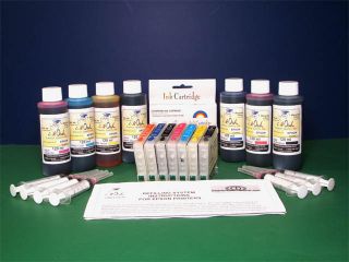 Bulk Ink Refilling System for EPSON Stylus Photo R800 R1800 with