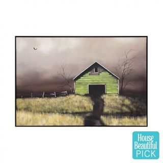 Storm Blowing In Framed Print 35 X 24