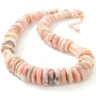  Jewelry Necklaces Beaded Jay King Pink Opal Beaded Copper 20 Necklace