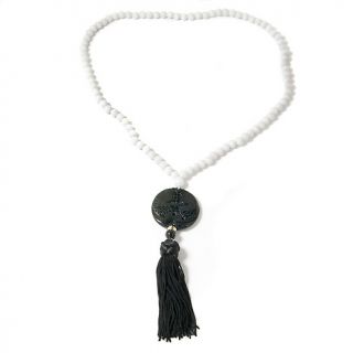  Fine Jewelry with Carol Brodie Jade 14K 28 Tassel Necklace