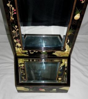 Vtg The Franklin Mint The Mirror of Peace Tranquility Oriental Lacquer