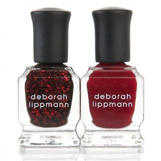 Deborah Lippmann Nail Lacquers   Lady is a Tramp and Ruby Red Slippers