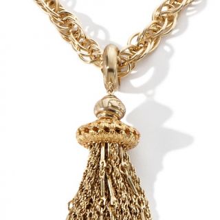  Necklaces Drop Tori Spelling Goldtone Tassel Pendant with 30 Necklace