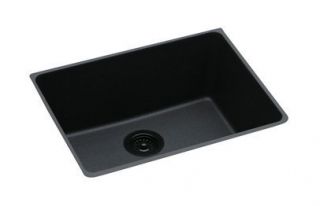 Elkay ELGU2522BK0 Gourmet E Granite Undermount Kitchen Prep Sink Black
