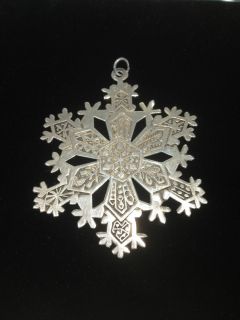 1971 MMA Sterling Silver Vintage Snowflake Ornament