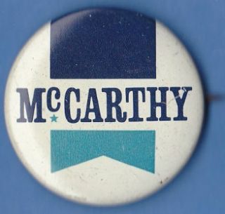 1968 Eugene J McCarthy Presidential Campaign Pin Democratic Party 38mm