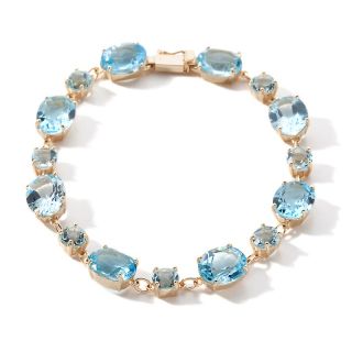 Jewelry Bracelets Tennis Technibond® Oval and Round Gemstone 7.5