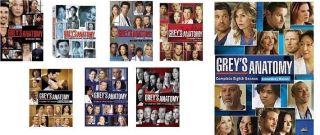 Greys Anatomy DVD SET. SEASONS 1,2,3,4,5,6,7,8. Every Season. Every