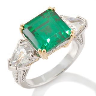  tone emerald color fancy cut ring note customer pick rating 38