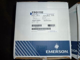 NEW Emerson Motor Motor 1 5 HP 48Y 115 230V ESQ1152 1081 POOL SPA 1