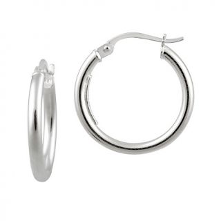 sterling silver set of 34 high polished hoop earrings d