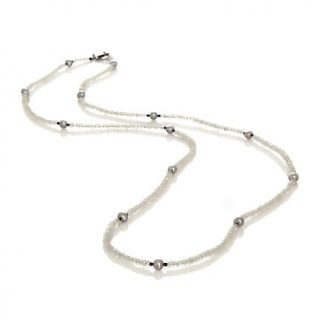  of India Gemstone and Cultured Freshwater Pearl 37 Station Necklace