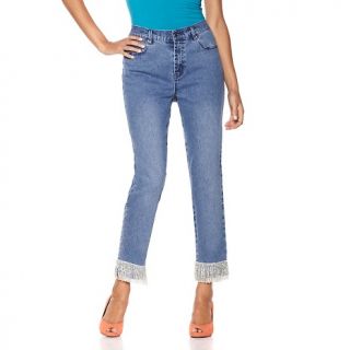  boot cut jeans with beaded fringe note customer pick rating 33 $ 39 90